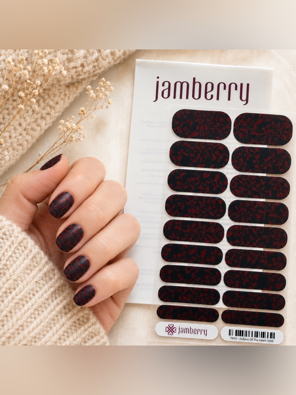 Jamberry Nail Wraps: Eclipse of the Heart | Buy 3 Get 1 Free